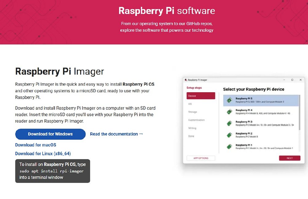 17：Raspberry Pi OSの準備画面