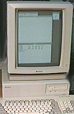SONY NEWS NWS-1450の本体、ディスプレイ、キーボード
